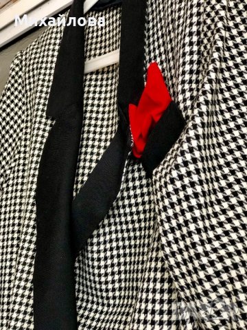 Дамско сако пепит, снимка 2 - Сака - 43295311