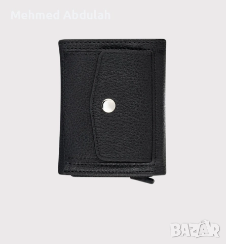 Черен портфейл с малтийски механизъм , снимка 7 - Портфейли, портмонета - 52488136