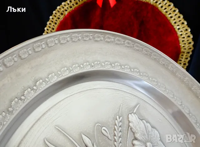 Пано от калай Цветя,Букет,калаена сватба. , снимка 3 - Антикварни и старинни предмети - 49815828