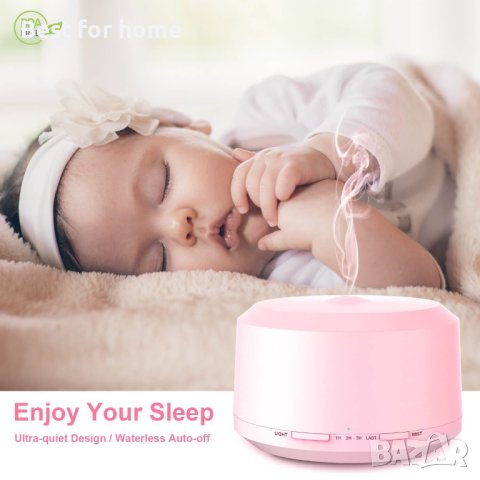 Арома дифузер/ овлажнител с ЛЕД светлина 450 мл от LUSCREAL, снимка 9 - Други - 43925633