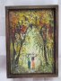 Картина миниатюра масло, платно, подпис, снимка 7
