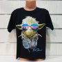 Нова детска тениска с трансферен печат Йода, Междузвездни войни (Star Wars)