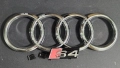 Емблеми за Audi A4 S4, 2016, за предна решетка, емблема Audi А4 Ауди S4, комплект , снимка 1