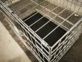 метална сгъваема клетка за куче 77x49x63см за транспорт и стационар, снимка 6