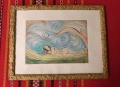 Продавам 2 картини акварел 40 на 30 см с рамка, снимка 1