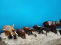 Стари фигурки слончета от екзотично дърво., снимка 5