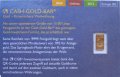 Златно кюлче 2012 1/100 oz CGB Cash-Gold-Bar -Springbock, снимка 2