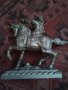 Сувенир стар кон с конник ловец  29123, снимка 1 - Декорация за дома - 37270650