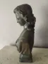 Стар бронзов бюст,авторски, снимка 4