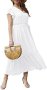 Нова Дамска лятна макси рокля Сладка ежедневна бяла размер С жени лято, снимка 1 - Рокли - 40443329