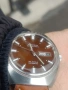 Мъжки автоматичен часовник Mirexal Superautomatic „Chocolate Sunburst“ – Swiss Vintage, снимка 4