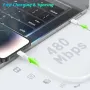 USB-C to Lightning Cable - USB-C към Lightning кабел за Apple устройства с Lightning порт - 100 см, снимка 3