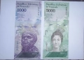 Венецуела 1 000 / 5 000 боливара 2017 UNC, снимка 1
