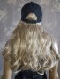 Нова дълга перука  руса на леки кичури в едно с шапка