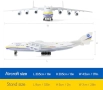 Нов Модел Antonov An-225 Mriya 1:400 метален самолет колекционерски, снимка 2