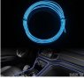 Интериорна LED лента за кола, 2м., 12V, син, снимка 3