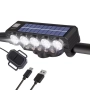 Ултра ярка 20 LED SOLAR светлина за велосипед, Клаксон, Бтерия 4000mAh, снимка 2