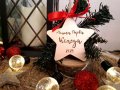 Дървена коледна висулка за елха - "Моята първа Коледа", снимка 1 - Коледни подаръци - 43202216