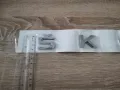 Skoda Шкода сребрист надпис голям размер, снимка 3