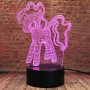 3D лампа My Little Pony с дистанционно и многоцветно осветление, снимка 2