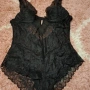 Дамско  черно Боди с дантела, снимка 4