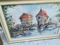 Ri-106х75см-голяма картина с рамка-рисувано върху платно, снимка 3