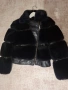 Черно луксозно пухено яке, снимка 6