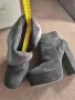 Велурени боти с дебел ток , снимка 3