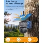 8MP WIFI Безжична PTZ соларна камера 4G SIM със слънчев панел UBOX, снимка 2
