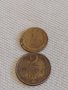 Две монети 1 копейка 1988г. / 2 копейки 1984г. СССР стари редки за КОЛЕКЦИОНЕРИ 39001, снимка 1