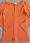 Готина дамска блуза в нежно оранжево с 3/4 ръкав, снимка 1