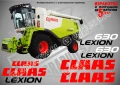CLAAS Lexion 580 TT стикери надписи, снимка 5
