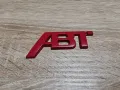 червена емблема Ауди АБТ Audi ABT голям размер, снимка 1