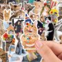 Водоустойчиви стикери 50х бр-Котки,Cats,Kitty(лаптопи,коли,тротинетки,мотори,каски,Xbox,PS4-5 и др), снимка 7