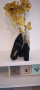 черни велурени 40н камъчета по тока , снимка 1 - Дамски обувки на ток - 44931708