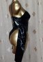 L Черно боди с ръкави от лак / винил/, снимка 5