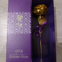 Златна роза , снимка 1 - Подаръци за жени - 34776026