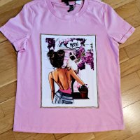 Дамска розова тениска.Нова!, снимка 3 - Тениски - 43772730