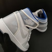 Nike Air Jordan 1 High Zoom White Blue Нови Оригинални Обувки Размер 43 Номер Кецове Маратонки, снимка 9 - Кецове - 39460719