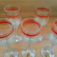 Ретро стъклени чаши, снимка 5 - Антикварни и старинни предмети - 27593262