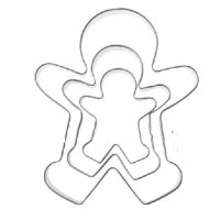 3 бр Дете човек джинджифилово човече метални форми резци за тесто сладки фондан резец , снимка 2 - Форми - 32241488