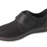 Черни ортопедични обувки с лепки Dr Orto Casual, Черни, снимка 2 - Ежедневни обувки - 43497395
