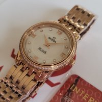 Дамски часовник OMEGA De Ville Prestige quartz 27.4mm батерия клас 5А+, снимка 4 - Дамски - 34772943