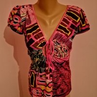 Дамска блуза с къс ръкав, снимка 2 - Тениски - 28582556