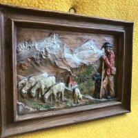 3бр винтидж декорация за стена резин Sic France овчар моряк спалня, снимка 8 - Пана - 40655431