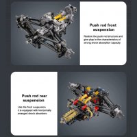 Формула Конструктор CaDa съвместим с Lego 1667ч. 1:8 Спортна Кола, снимка 8 - Конструктори - 39323014