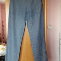 Дамски летен тънък панталон син, снимка 1 - Панталони - 32874982
