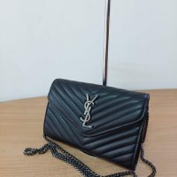 Луксозна Черна чанта /реплика  YSL кодSG112, снимка 5 - Чанти - 39847031