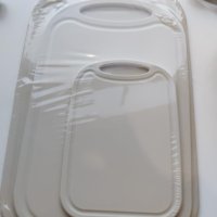 Комплект от 3 пластмасови кухненски дъски за рязане BEWOS, снимка 7 - Аксесоари за кухня - 43938982