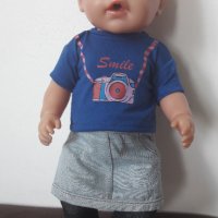 Нови дрешки за кукла Бейби Борн или кукли с височина 43 см, снимка 6 - Кукли - 28621887